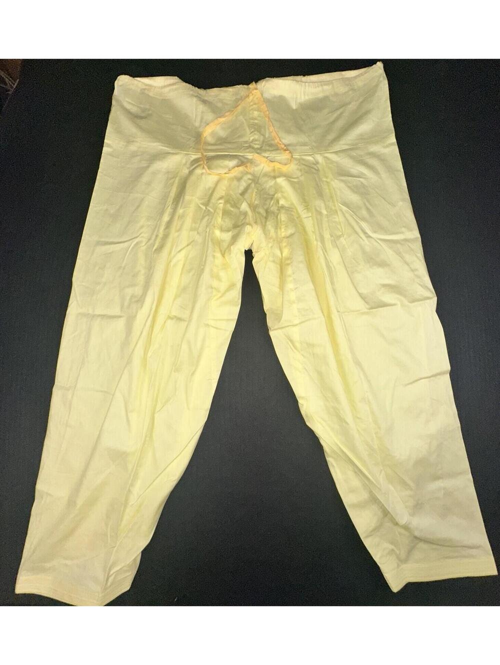 💛 Yellow Salwar Pants XL Traditional Indian Pyjama 💛